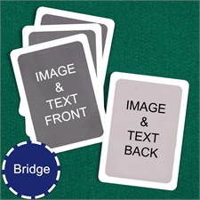 橋牌尺寸|客製化雙面|白色邊框卡牌(5.7cm x 8.9cm)