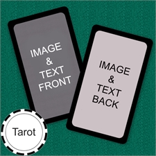 塔羅牌尺寸卡牌|客製化雙面|黑色邊框(7cm x 12cm)