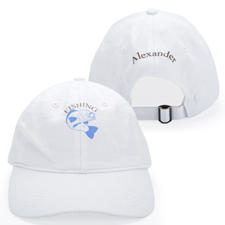 客製化棒球帽|雙面|Logo及名字(卡其色/白色)