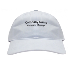 白色帽子定制公司名