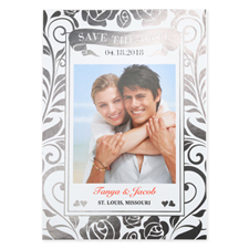 花箔金個性化婚禮保存日期卡