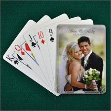 Wedding Anniversary Playing Cards, Silver Vintage
