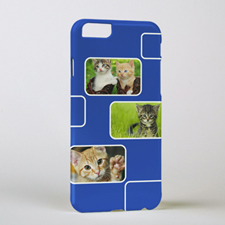 藍色三拼貼照片個性化 iPhone 6 手機殼