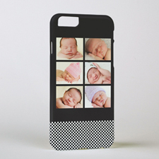 黑色六拼貼個性化照片 iPhone 6 手機殼