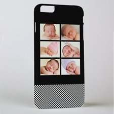 黑色六拼貼個性化照片 iPhone 6+ 手機殼