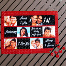 Personalized Black & Red 12X16.5 Photo Puzzle