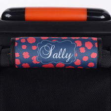 紅海軍豹紋個性化行李箱手柄保護套