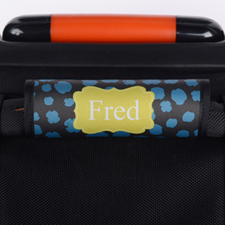 藍黃豹個性化行李箱手柄保護套