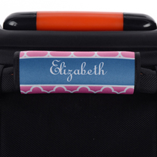 粉色三葉草個性化行李箱手柄保護套