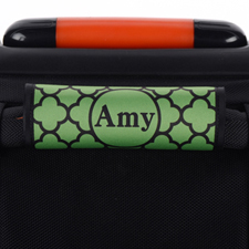 綠色三葉草個性化行李箱手柄保護套