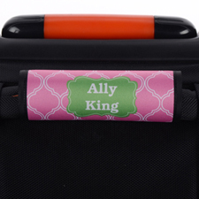 粉紅色四葉草綠色個性化行李箱手柄保護套