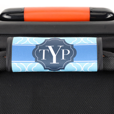 藍色摩洛哥個性化行李箱手柄保護套