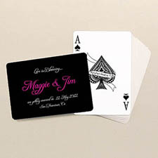 Personalized Wedding Landscape Playing Cards