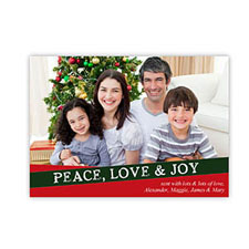 季節性照片卡，愛喜悅和平
