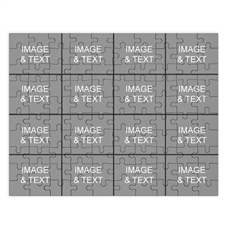 Personalized Instagram Black 16 Collage 12X16.5 Photo Puzzle