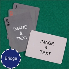橋牌尺寸|客製化雙面|橫向|數字撲克牌/啤牌(5.7cm x 8.9cm)