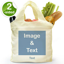 個性環保購物袋 單圖和文字 訂製雙面