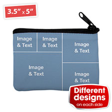 個性化DIY零錢包–5圖訂製不同的照片和文字雙面