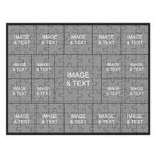 Personalized Instagram Black 19 Collage 12X16.5 Photo Puzzle