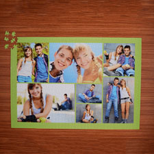 Lime Seven Collage 1000 Piece 19.75x28 Personalized Jigsaw Puzzle