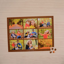 Chocolate Nine Collage 1000 Piece 19.75x28 Personalized Jigsaw Puzzle