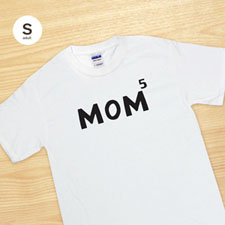 媽媽個性化 100% 預縮棉白色 T 卹尺寸成人小號送給媽媽母親節禮物