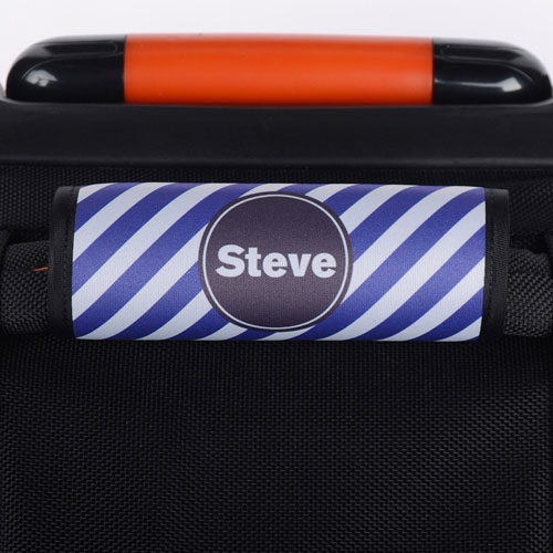 紫色條紋個性化行李箱手柄保護套