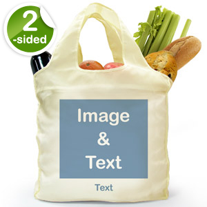 個性環保購物袋 單圖和文字 訂製雙面