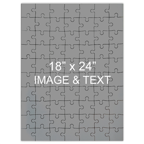 18x24英寸個性拼圖 訂製照片和文字 (直式)