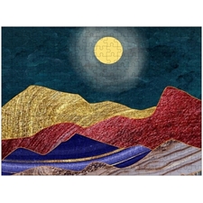 Moonlit Colorful Mountain Puzzle 砌圖 (D185)
