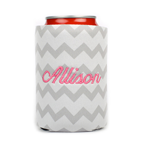 Embroidered Can Cooler